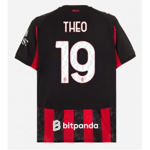 AC Milan Theo Hernandez #19 Replica Home Stadium Shirt 2025-26 Short Sleeve